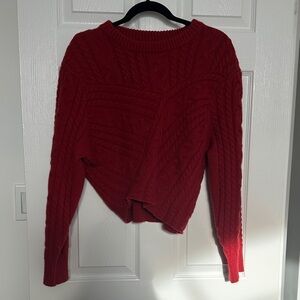 Commense Limoncello Oversized Sweater in red